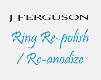 Re-polish and Re-anodize your Ring. For rings purchased at JFergusonCustomRings only.