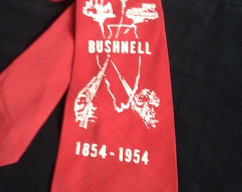 1940's / 50's Vintage Men's Neck Tie / BUSHNELL 1854 - 1954