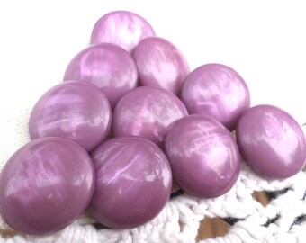 10 PURPLE Vintage SHANK Buttons from Muscatine, Iowa