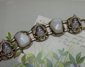 SELRO SELINI Moonglow Asian Princess Cabochon Bracelet NBC17