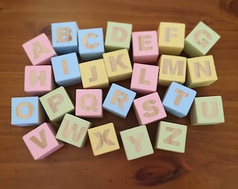 Wooden Alphabet Blocks