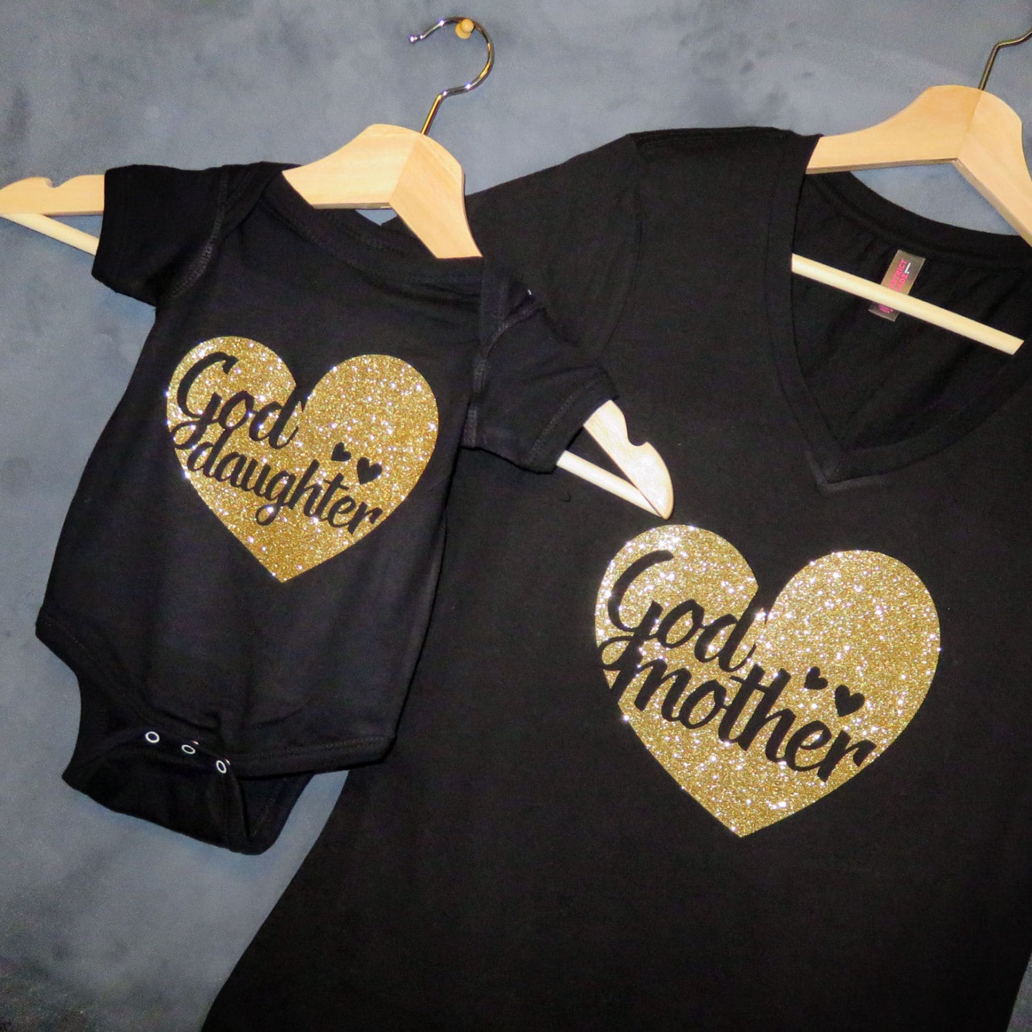 godmother and goddaughter matching shirts