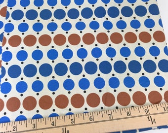Brown, Blue, Big Dot, Little Dot, Katie Jump Rope, Denyse Schmidt, Free Spirit Fabrics, 18 Inches
