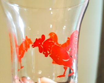 4 Chicken Little Juice Glasses