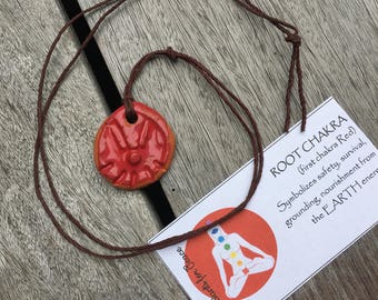 Healing Root Chakra Pendant Necklace