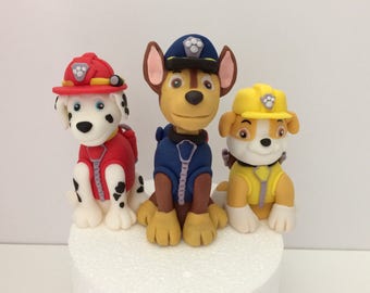 Paw Patrol Fondant Cake Topper