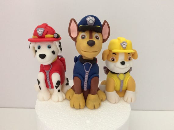 Paw Patrol Fondant Cake Topper