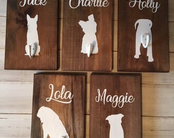 Personalised leash holder,Pet Name Leash Holder,Dog lover gift,Dogs,Leash hook
