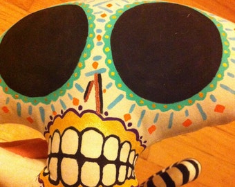 Day of the dead skull plush