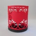 Round Heart Paper Tea Light Lantern and Base SVG cutting files