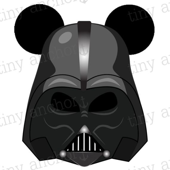 Printable Darth Vader with Mickey Mouse Ears Disney Vacation