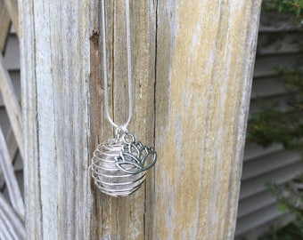 Natural Clear Quartz Sphere Pendant