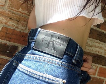 Calvin Klein High Waisted dark wash jeans