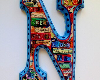 Wall letter N, Nursery letter N, N