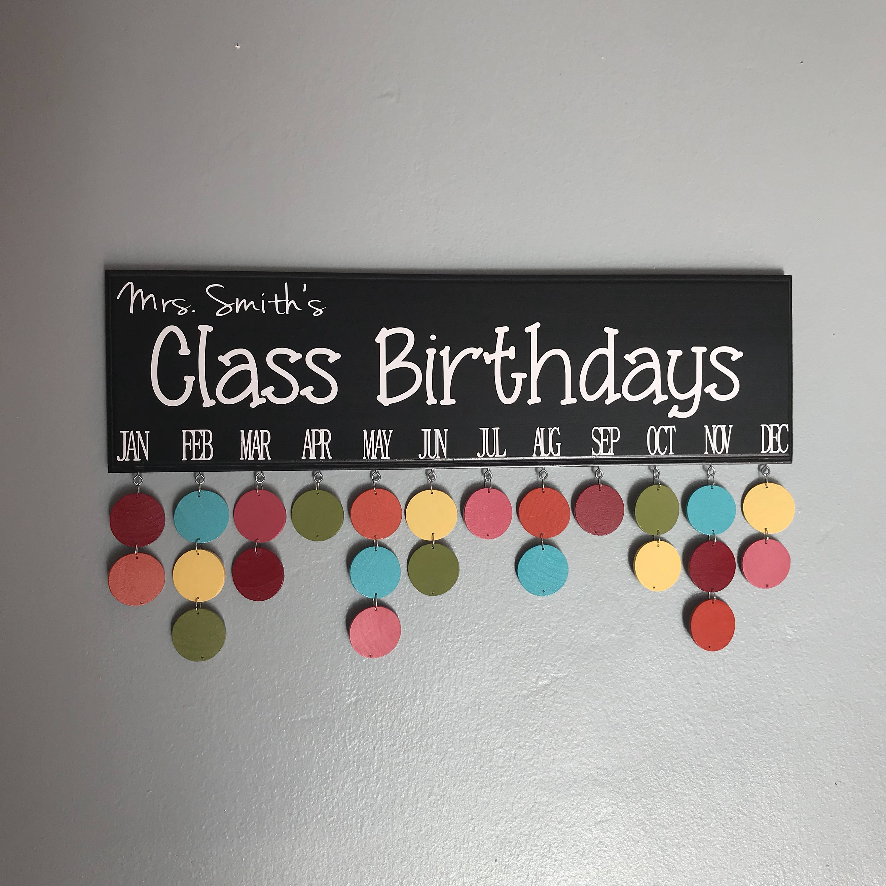 Class Birthdays Calendar Teacher Classroom Birthdays