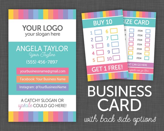 Business Cards My Size Card Punch Card My Size Card