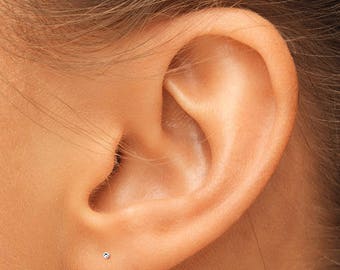 14K Gold CZ Studs, Tiny Gold Earrings, Tiny Gold Studs, Gold CZ Studs, Tiny Studs, Gold Stud Earrings, Small Gold Earrings, Small Gold Studs