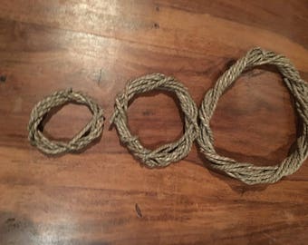 THREE PACK Seagrass Wreaths For Rabbits, Guinea Pigs, and Small Animals