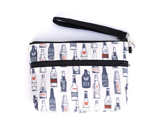 Craft Beer Wristlet with removable strap