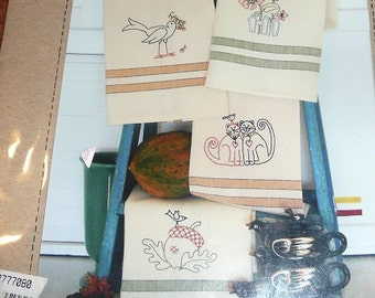 Bird Brain Designs Harvest Tea Towels Patterns