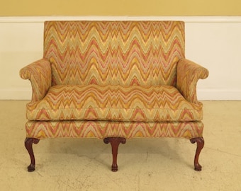 45090EC: SOUTHWOOD Queen Anne Cherry Loveseat w. High Back