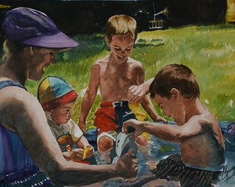 13X19 Giclee Print of Original Watercolor Painting