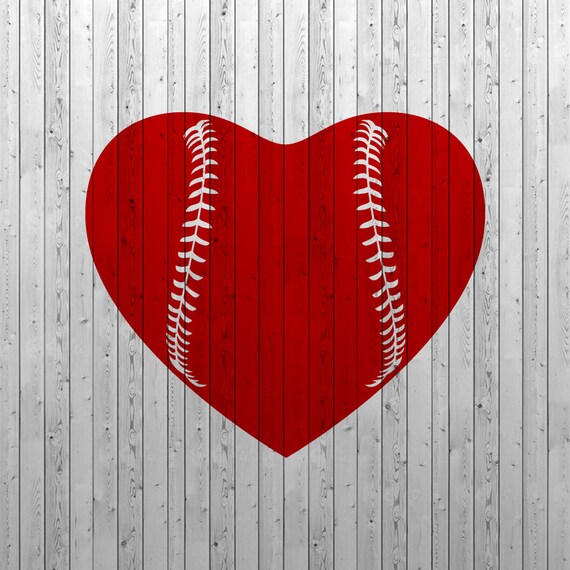 Baseball heart SVG Baseball love SVG Baseball SVG files
