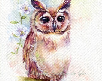 PRINT – The spring Watercolor painting 7.5 x 11”