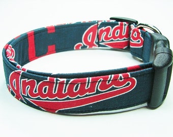 Cleveland Indians Baseball Dog Collar