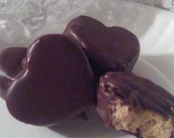 Heart shaped peanut butter cups