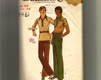 Butterick Men's Shirt and Pants Pattern 6461