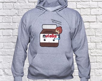 Nutella sweatshirt/ Nutella Fan hoodie/ Nutella Jar pullover/ sweater/ jumper/ Chocolate/ birthday gift/ hoody/ Nutella gift/ Nutela/ (B44)