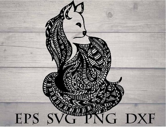 Zentangle cat svg / Mandala cat svg / flourish cat svg / cat