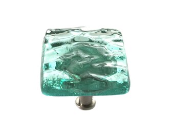 Sea Glass Knobs, Cabinet Knob, Beach Decor, Beach Cabinet Knobs, Knobs, Cabinet Hardware, Tropical Knobs, Wave Knobs, Sea Foam Green Knobs