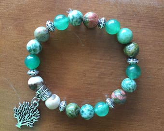 Green Nature Stone Bracelet