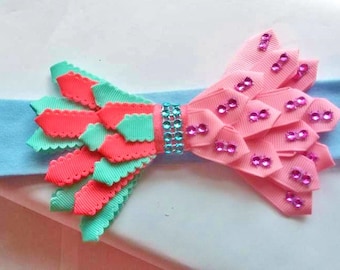 Classic style Baby Hair bands, Hair clips, and Stretch hairbands ready to ship!