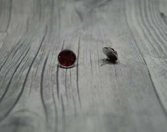 Earrings red cabochon