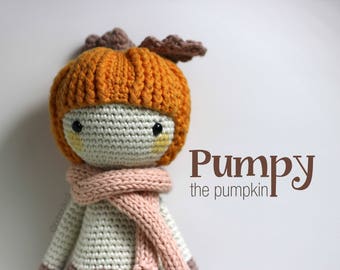 Crochet Pattern!! PUMPY the pumpkin / amigurumi pattern / English / Dutch/ Portuguese