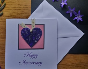 Happy anniversary handmade card