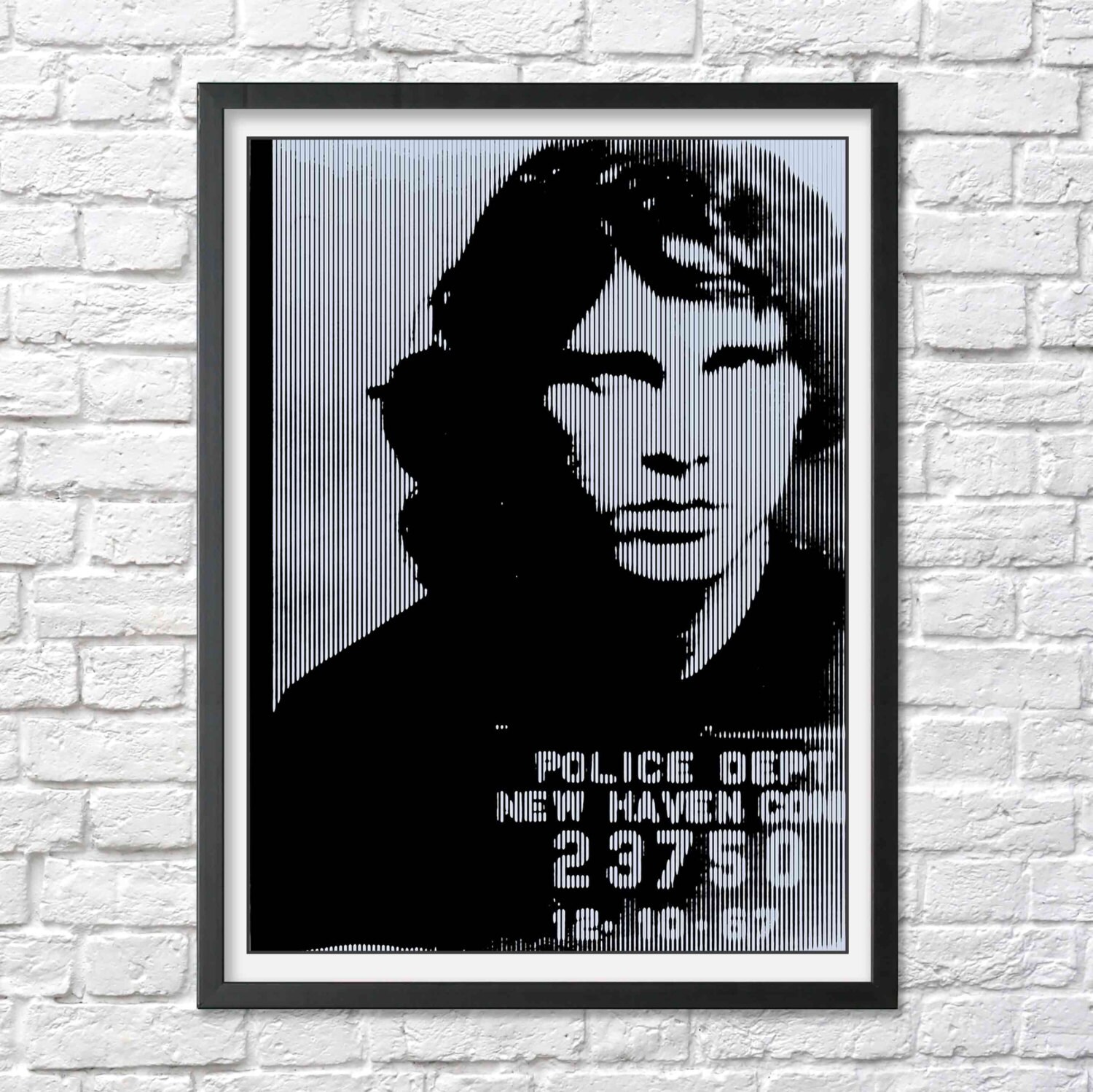 Jim Morrison poster print mugshot photo celebrity mug shot