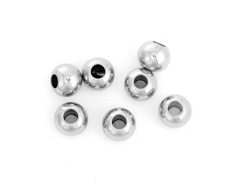 Stainless Steel Beads 8mm