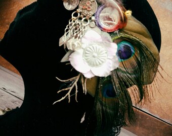 Beaded Masterpiece - Art Deco/Nouveau Fantasy Faerie Tribal Fusion ATS Headdress