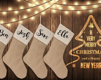 Personalized Stockings for a Family of 4!