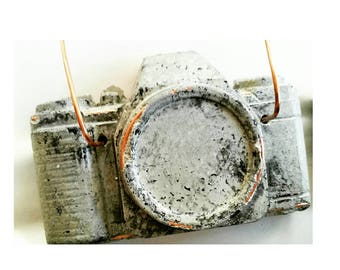 Concrete Camera/Camera Air Planter/Air Planter/Photographer Gift/Air Plant holder/Camera Decor/Concrete Decor/Photographer Lover/Industrial