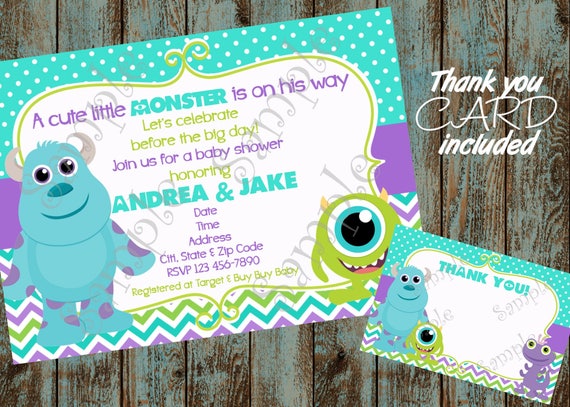Free Printable Monsters Inc Birthday Invitations 7