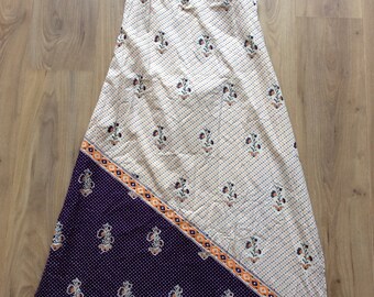 Vintage 70s Batik print sundress Medium