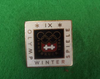 1964 Olympic Badge Winter Olympics Innsbruck Olympics X1