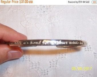 SUMMER SALE 20% OFF, Vintage Cuff. Sterling silver.