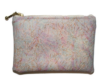 Abstract Pattern Vinyl Zipper Pouch