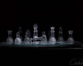 Photo Art - Black & White Photography - Chess Pieces